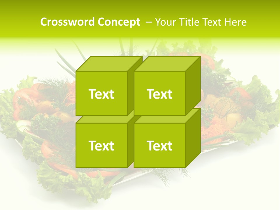 Green Dressing Diet PowerPoint Template