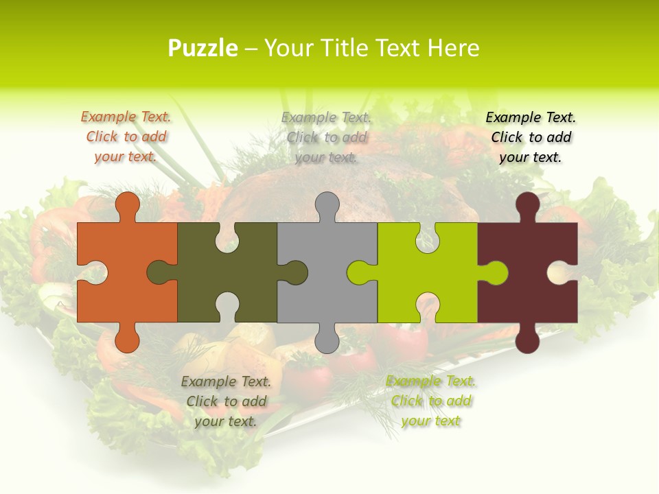 Green Dressing Diet PowerPoint Template