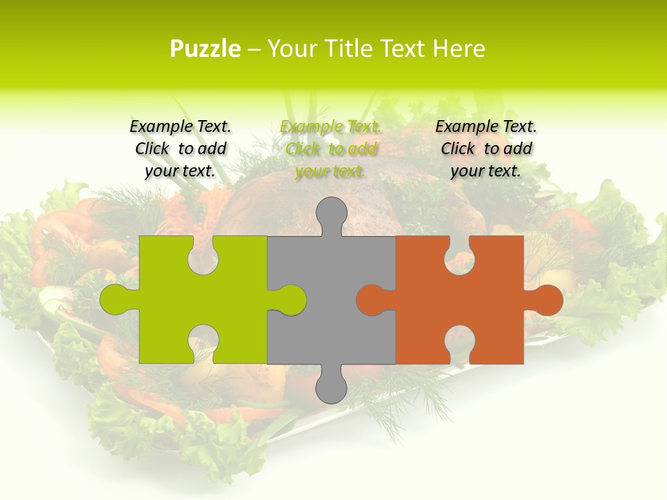 Green Dressing Diet PowerPoint Template