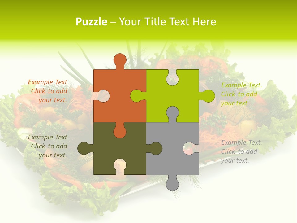 Green Dressing Diet PowerPoint Template