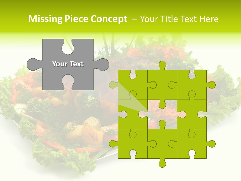 Green Dressing Diet PowerPoint Template