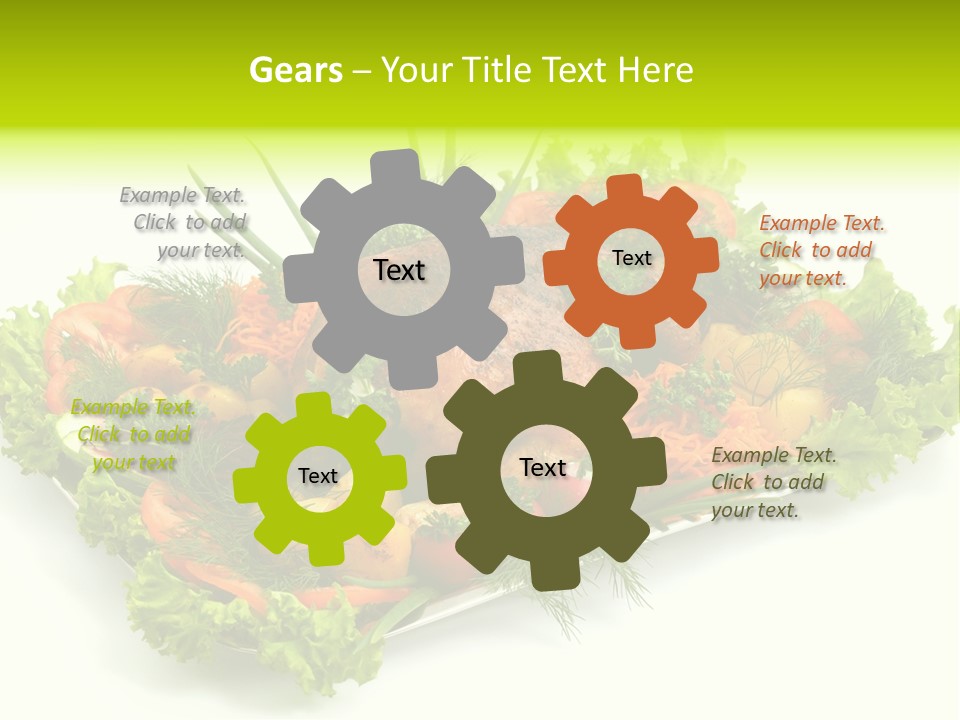 Green Dressing Diet PowerPoint Template