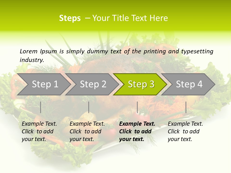 Green Dressing Diet PowerPoint Template