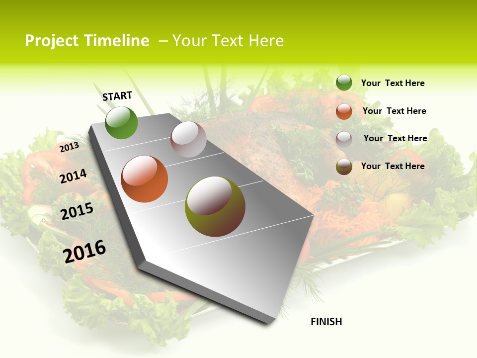 Green Dressing Diet PowerPoint Template