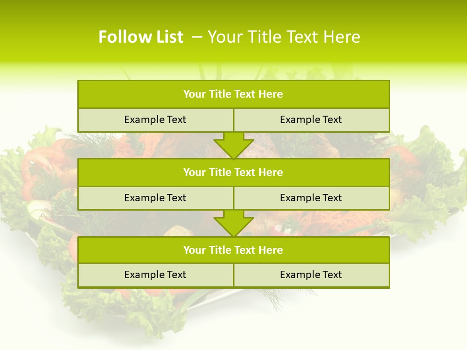 Green Dressing Diet PowerPoint Template