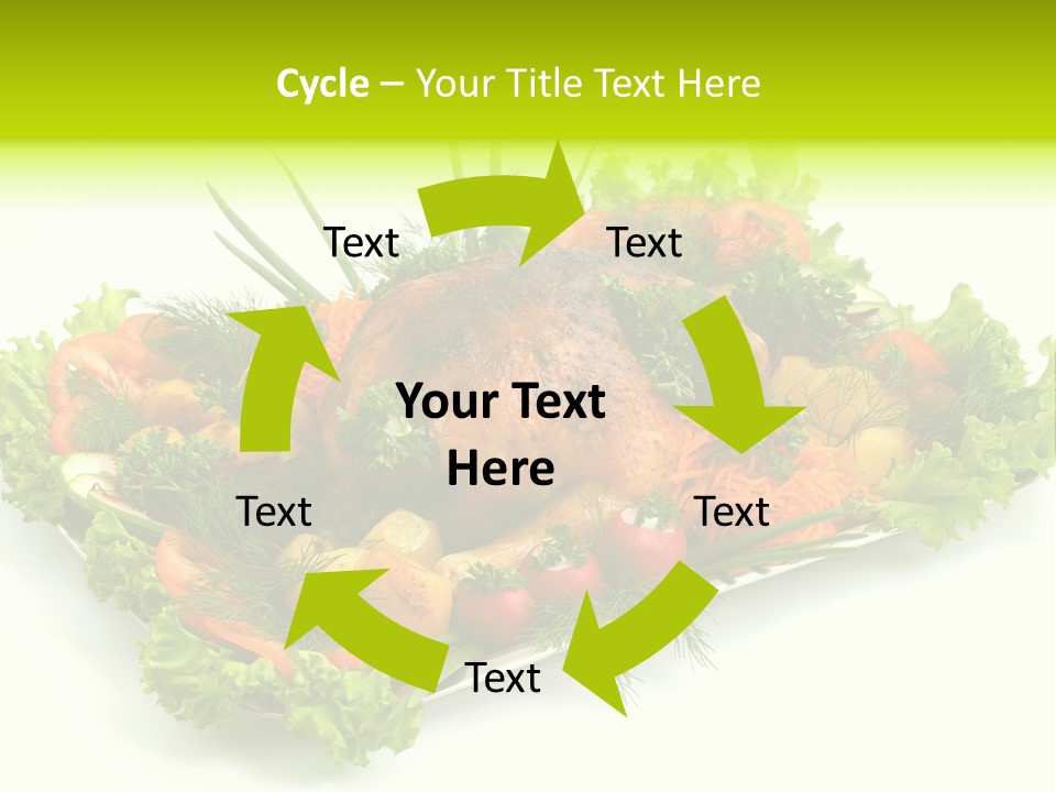 Green Dressing Diet PowerPoint Template
