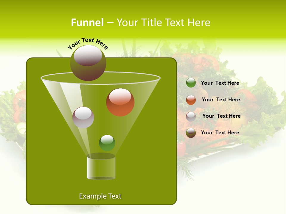 Green Dressing Diet PowerPoint Template
