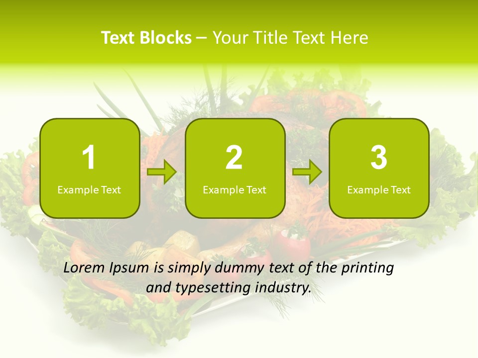 Green Dressing Diet PowerPoint Template