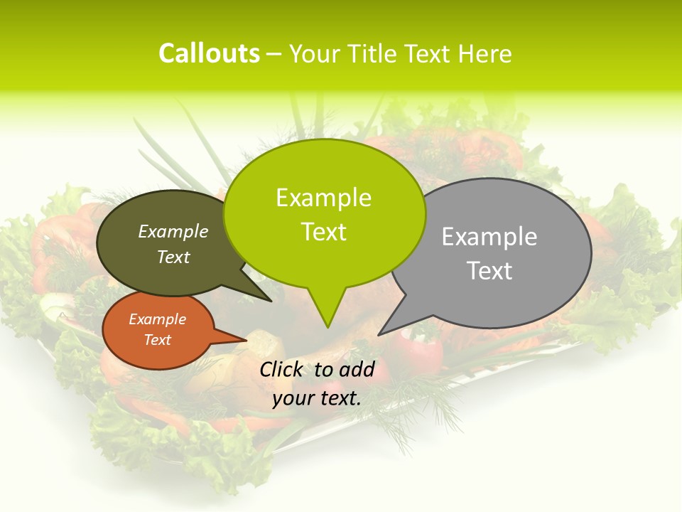 Green Dressing Diet PowerPoint Template