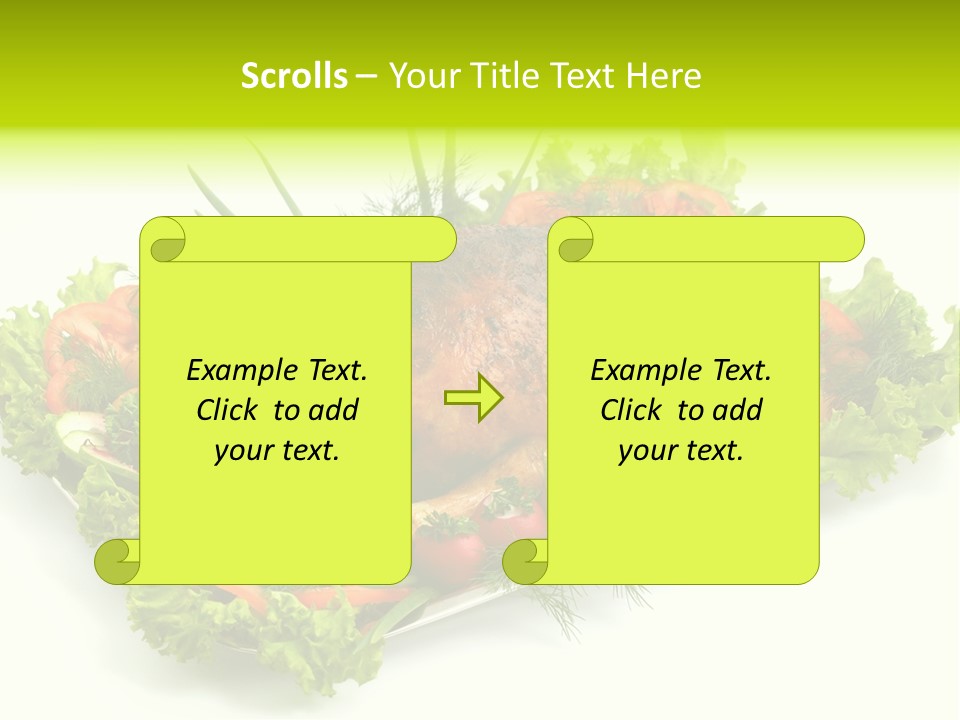 Green Dressing Diet PowerPoint Template