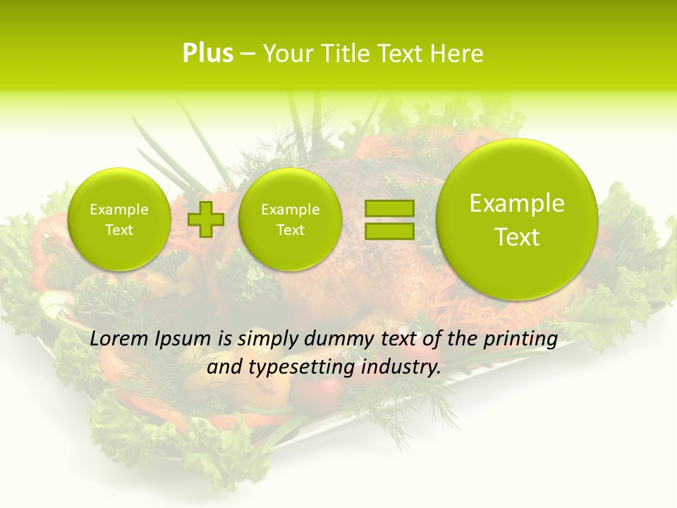 Green Dressing Diet PowerPoint Template