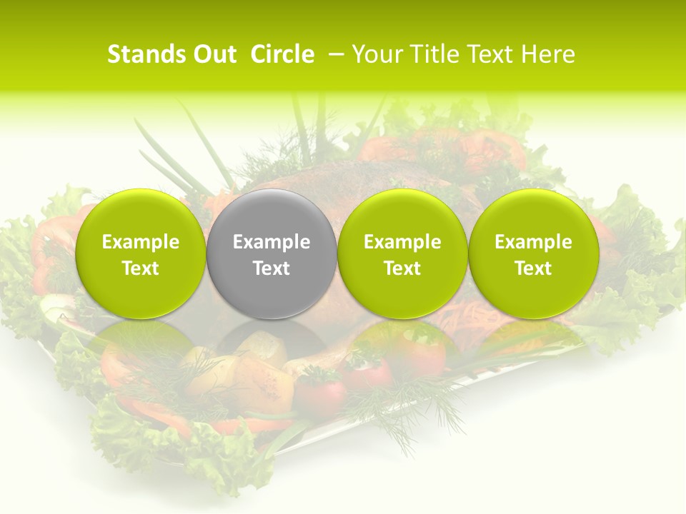 Green Dressing Diet PowerPoint Template