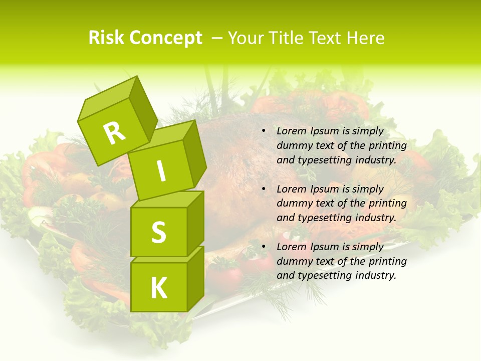 Green Dressing Diet PowerPoint Template