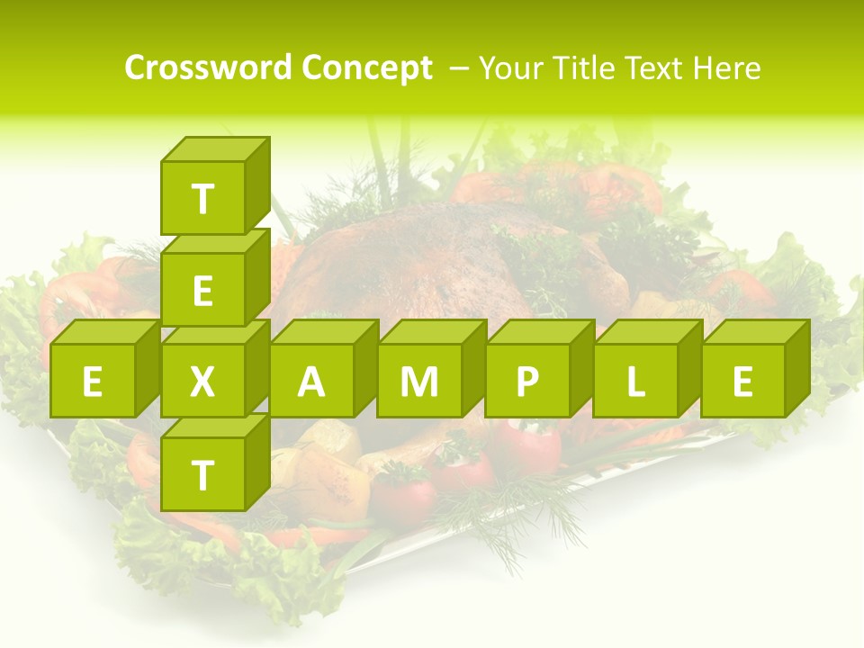 Green Dressing Diet PowerPoint Template