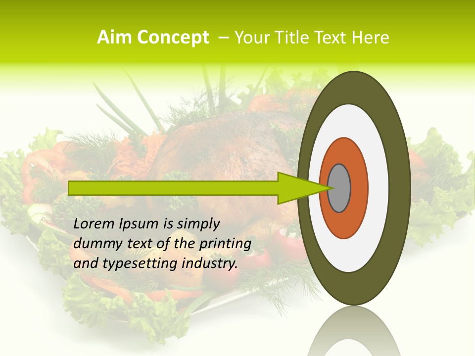 Green Dressing Diet PowerPoint Template