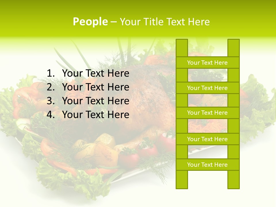 Green Dressing Diet PowerPoint Template