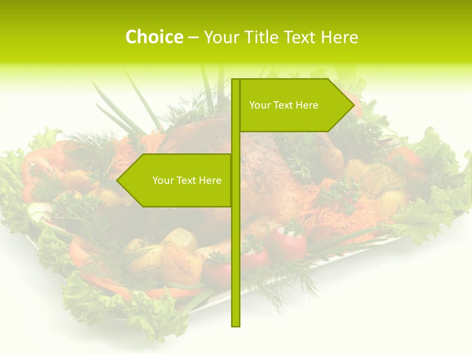 Green Dressing Diet PowerPoint Template