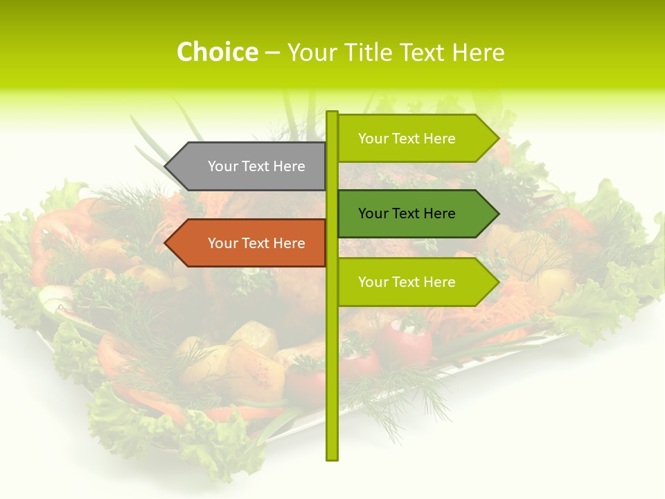 Green Dressing Diet PowerPoint Template