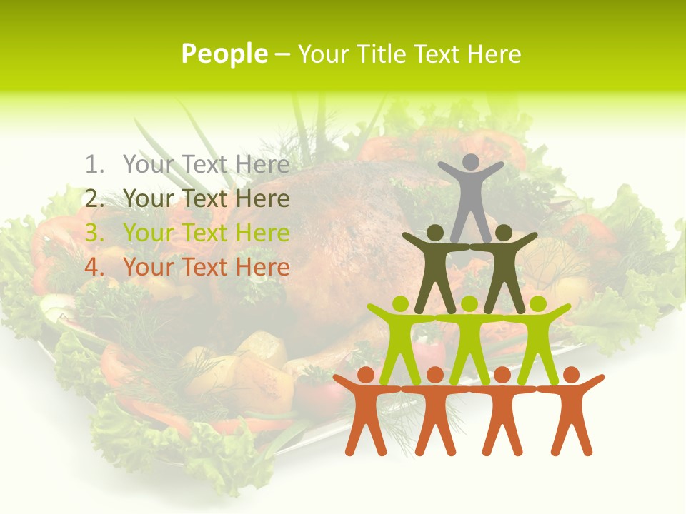 Green Dressing Diet PowerPoint Template