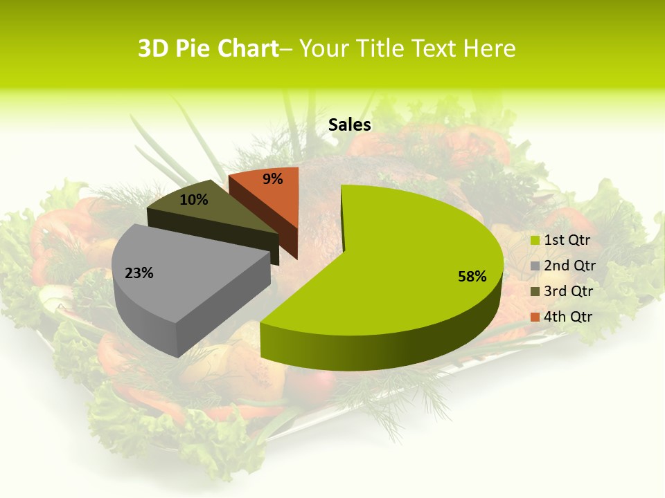 Green Dressing Diet PowerPoint Template
