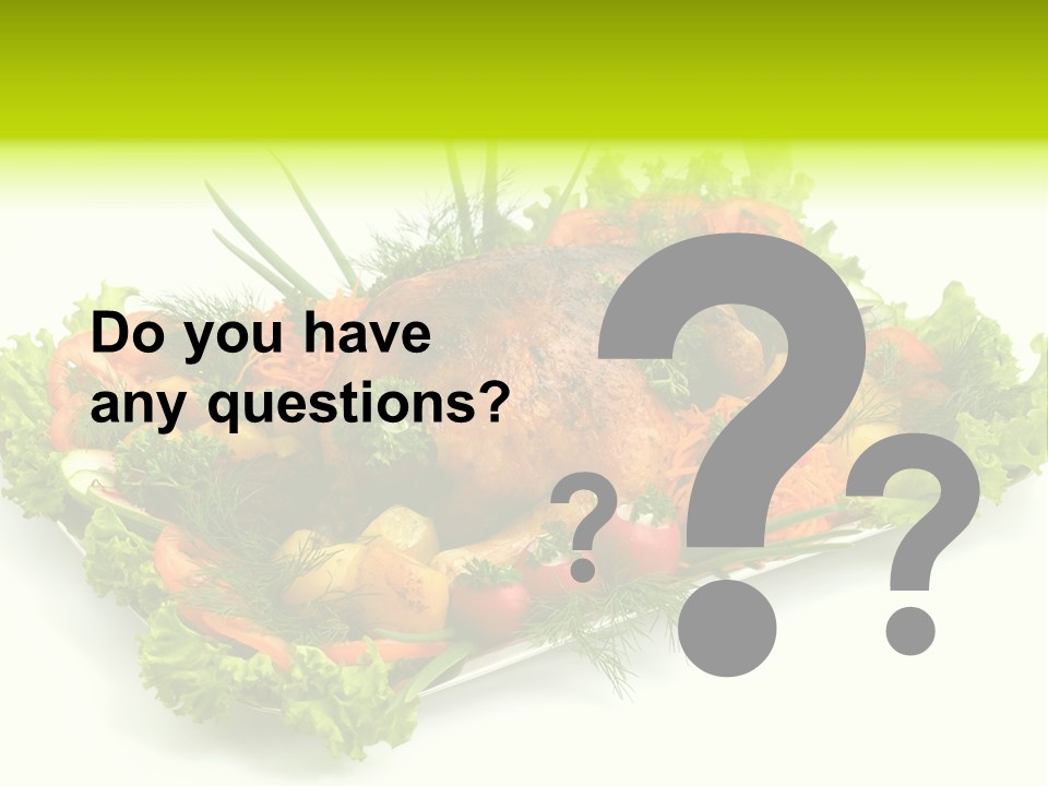 Green Dressing Diet PowerPoint Template