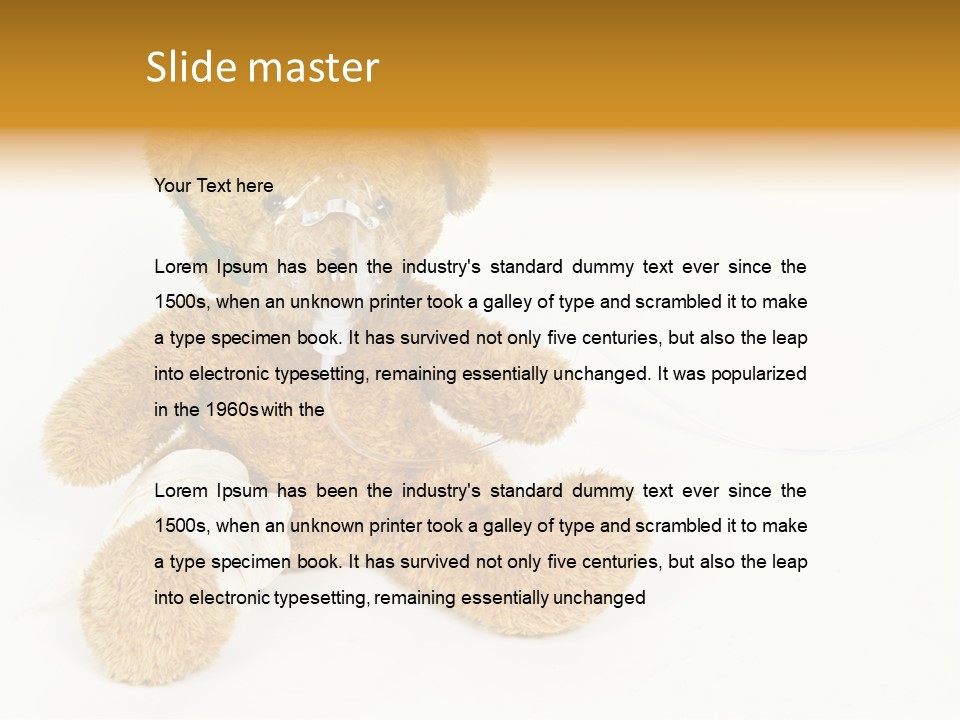 Mask White Cute PowerPoint Template