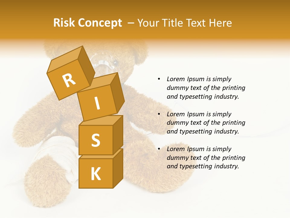 Mask White Cute PowerPoint Template