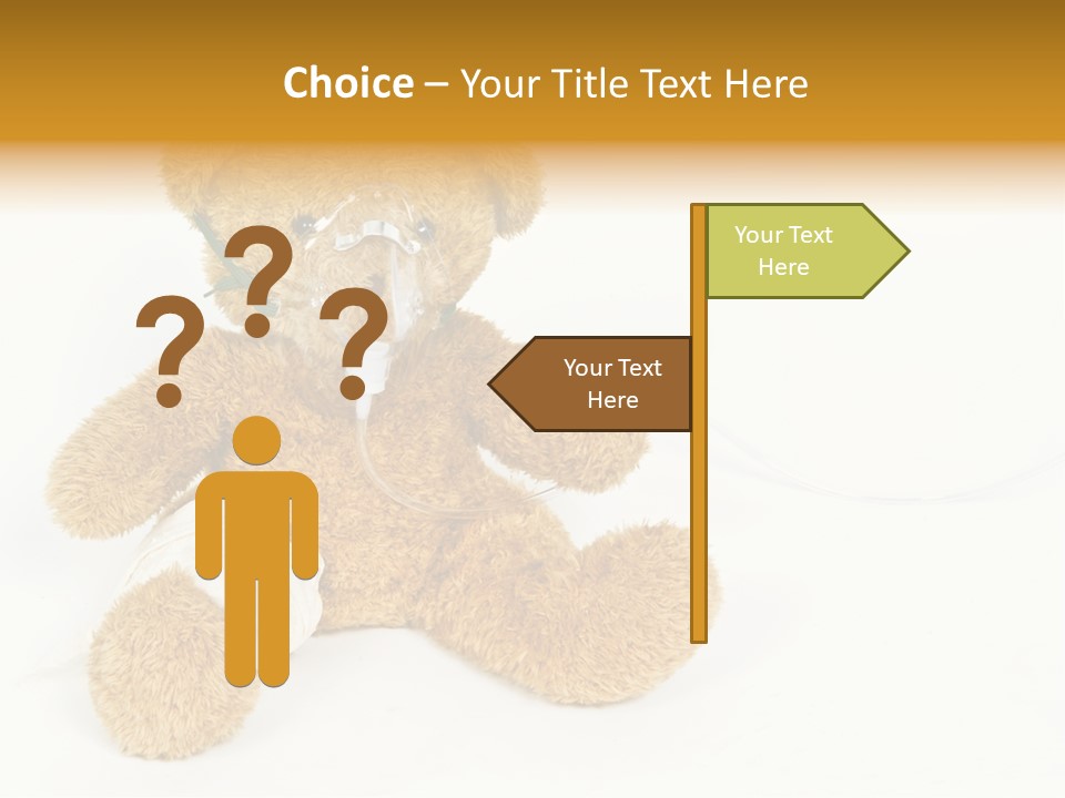 Mask White Cute PowerPoint Template