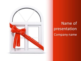 Knot Two Red PowerPoint Template