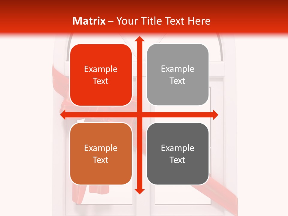 Knot Two Red PowerPoint Template