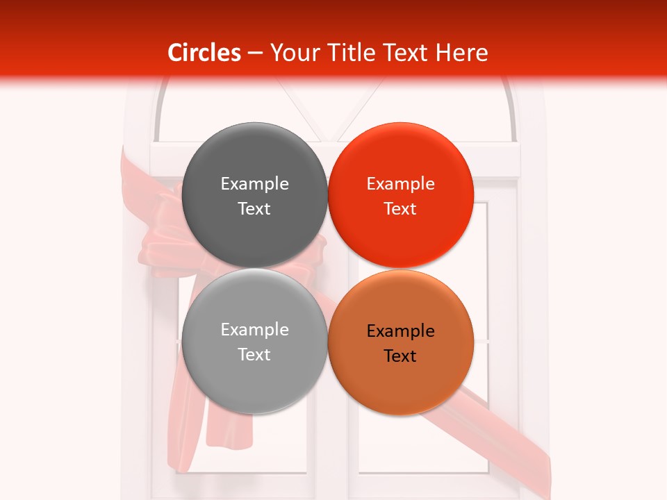 Knot Two Red PowerPoint Template