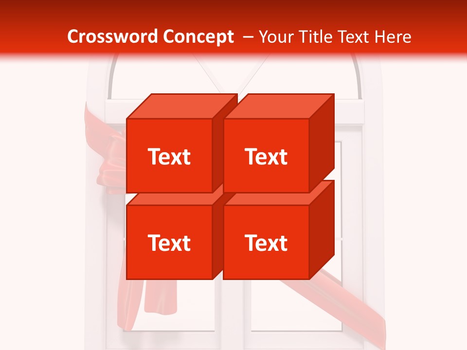 Knot Two Red PowerPoint Template