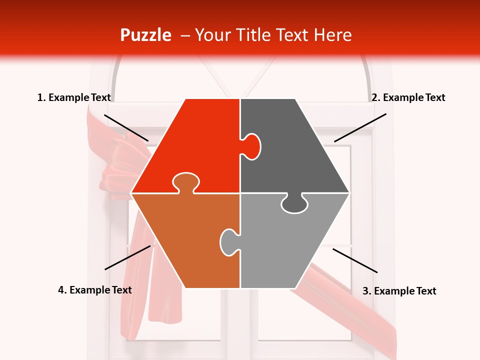 Knot Two Red PowerPoint Template