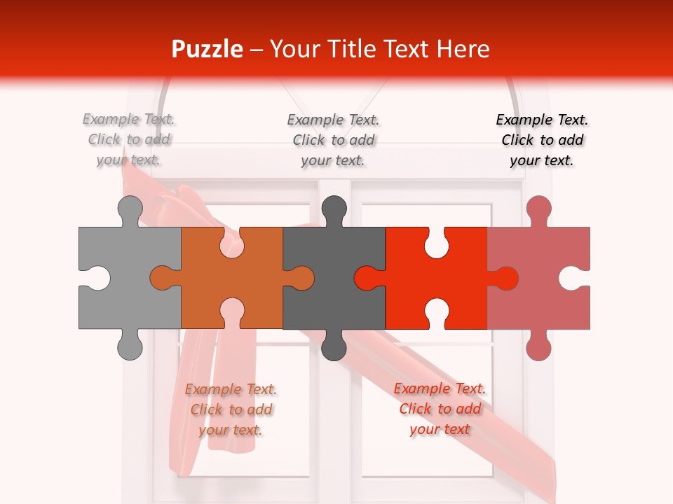 Knot Two Red PowerPoint Template