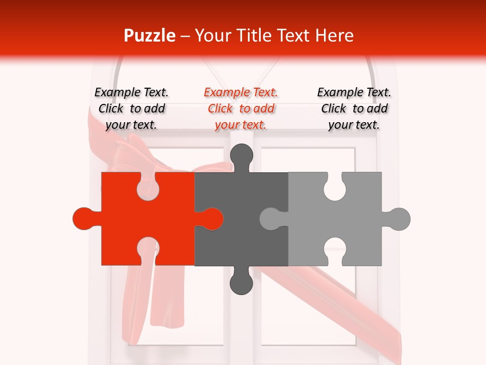 Knot Two Red PowerPoint Template