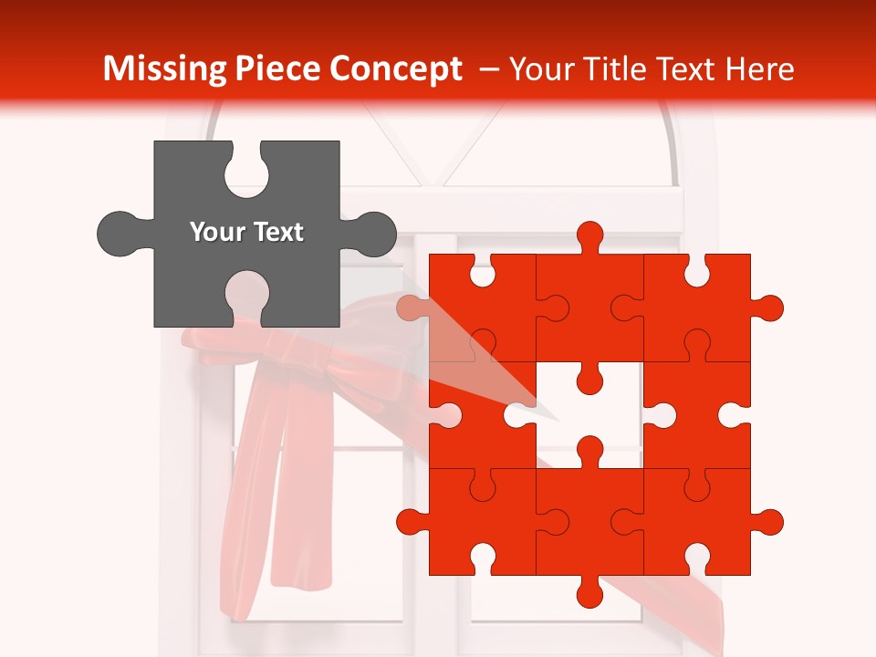 Knot Two Red PowerPoint Template