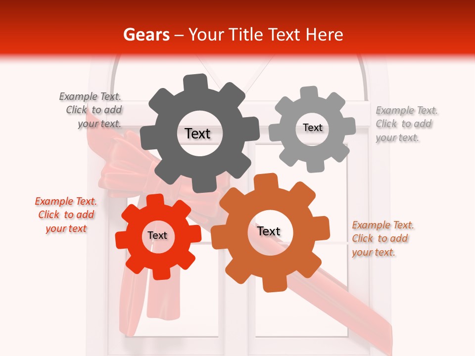 Knot Two Red PowerPoint Template