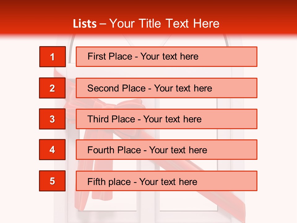 Knot Two Red PowerPoint Template