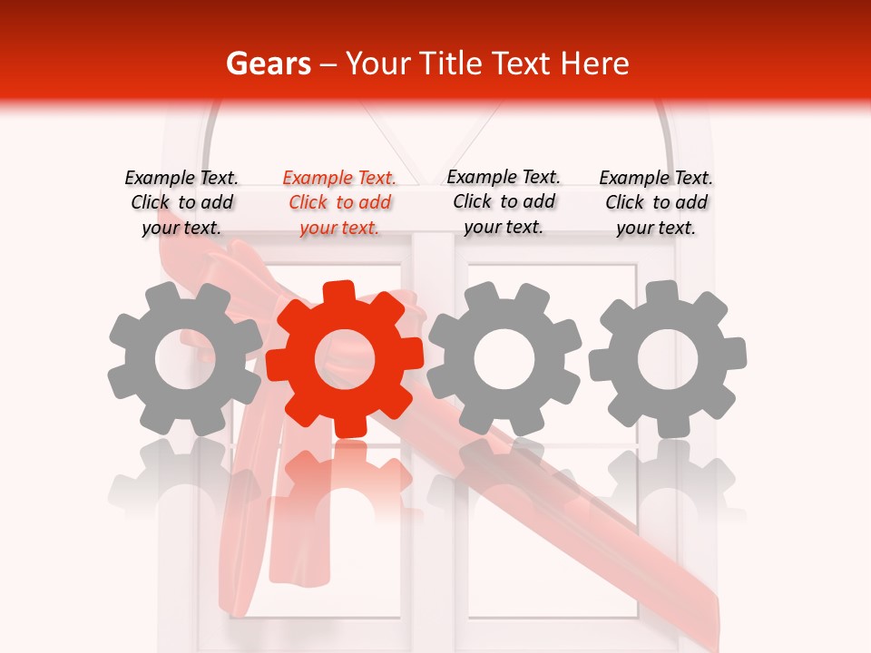 Knot Two Red PowerPoint Template