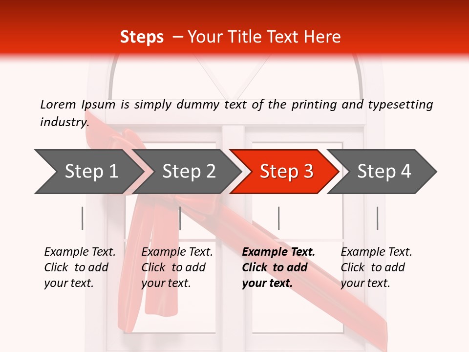 Knot Two Red PowerPoint Template