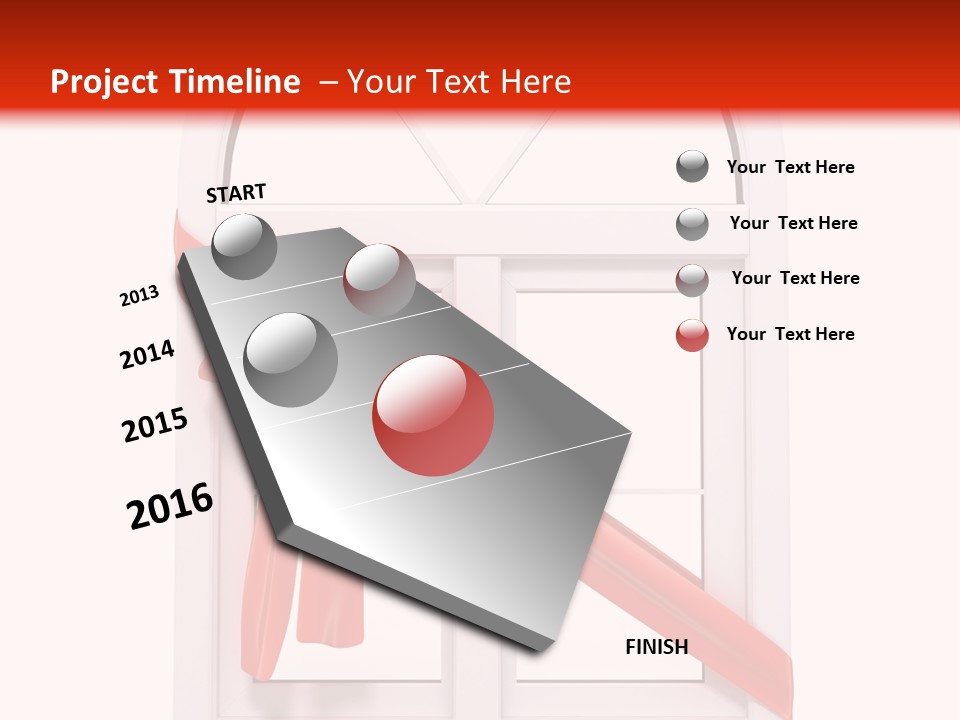 Knot Two Red PowerPoint Template