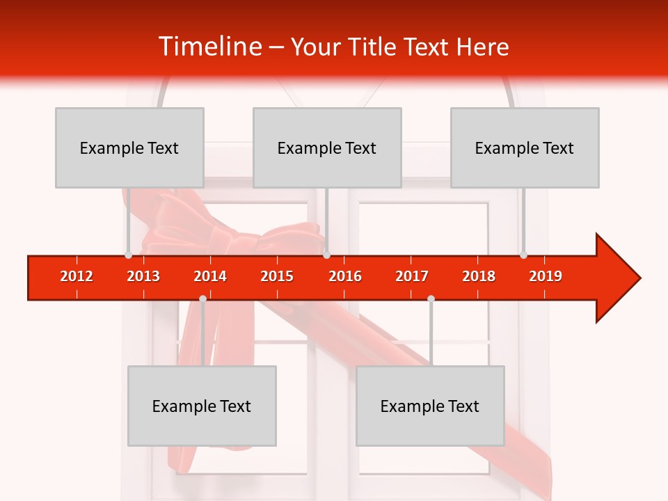 Knot Two Red PowerPoint Template