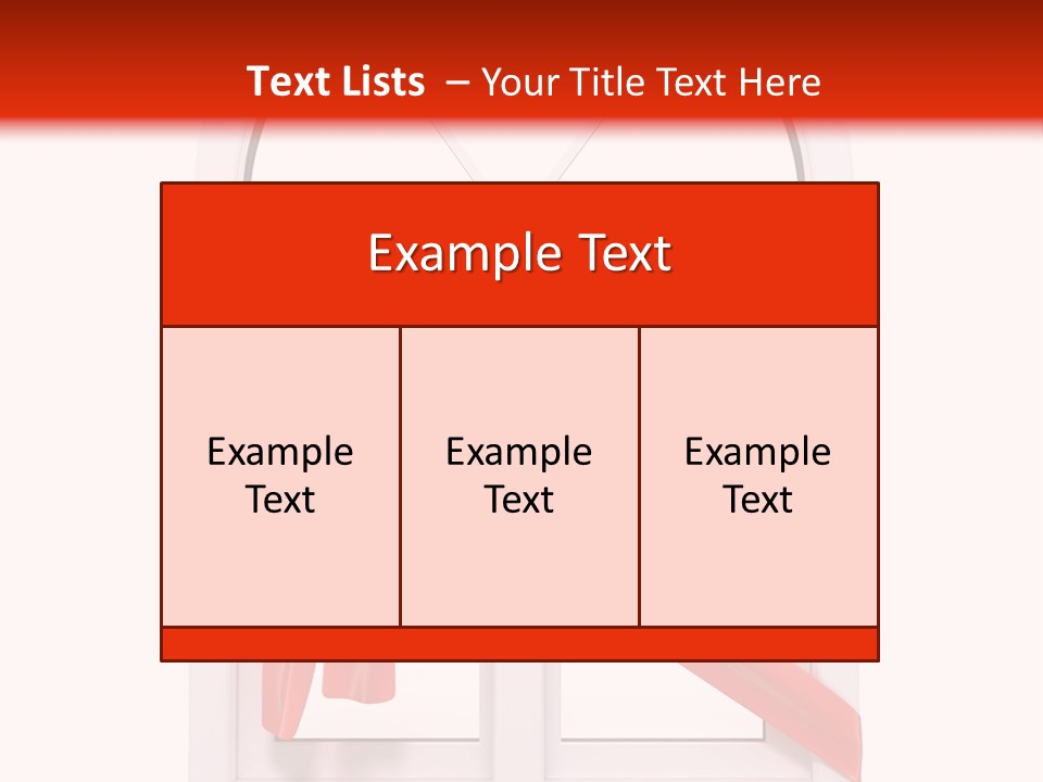 Knot Two Red PowerPoint Template