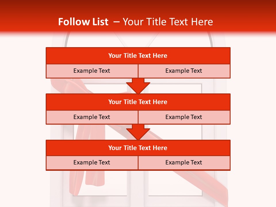 Knot Two Red PowerPoint Template