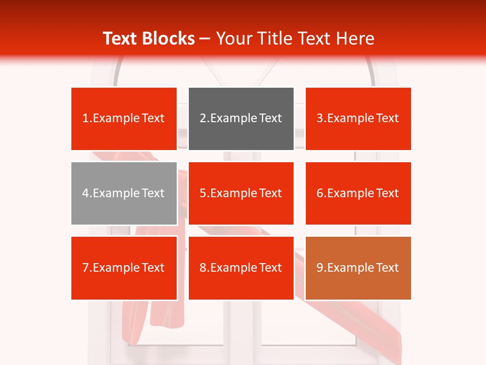 Knot Two Red PowerPoint Template