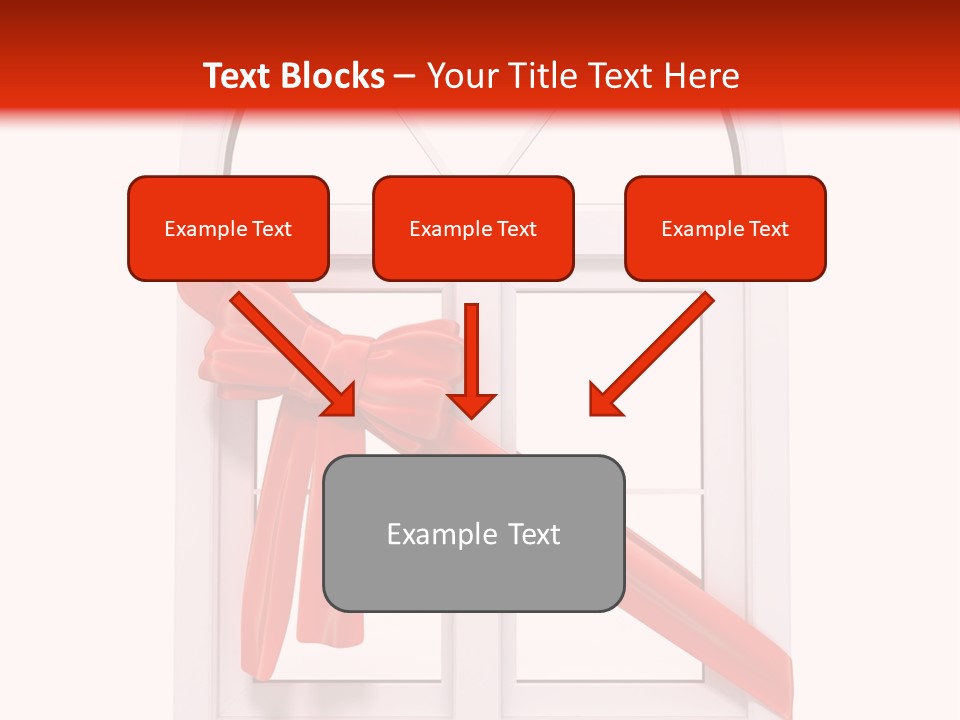 Knot Two Red PowerPoint Template