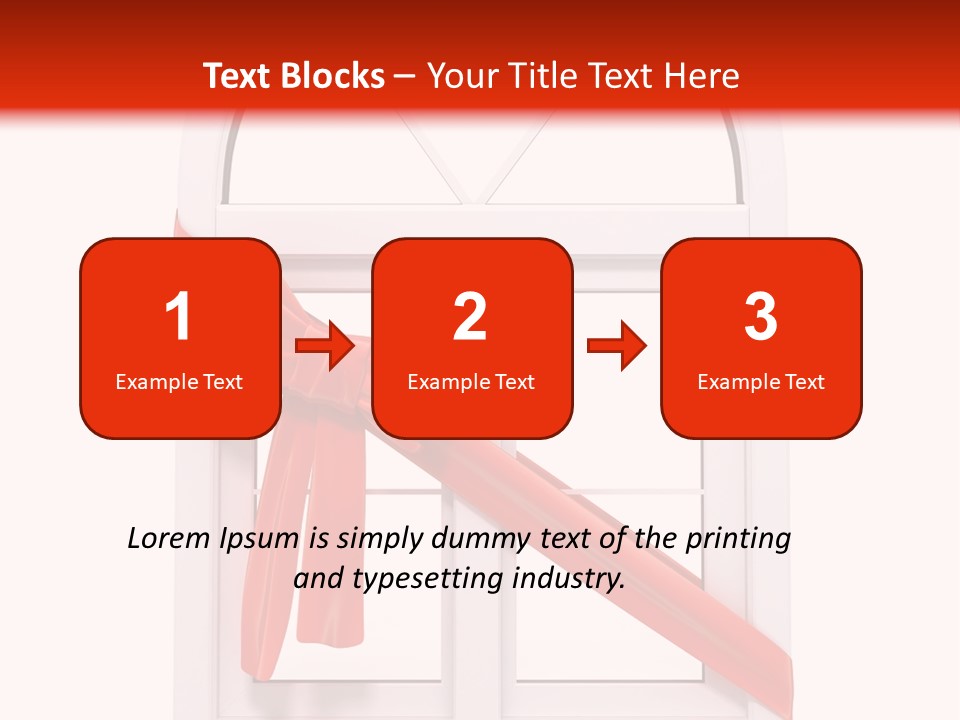 Knot Two Red PowerPoint Template