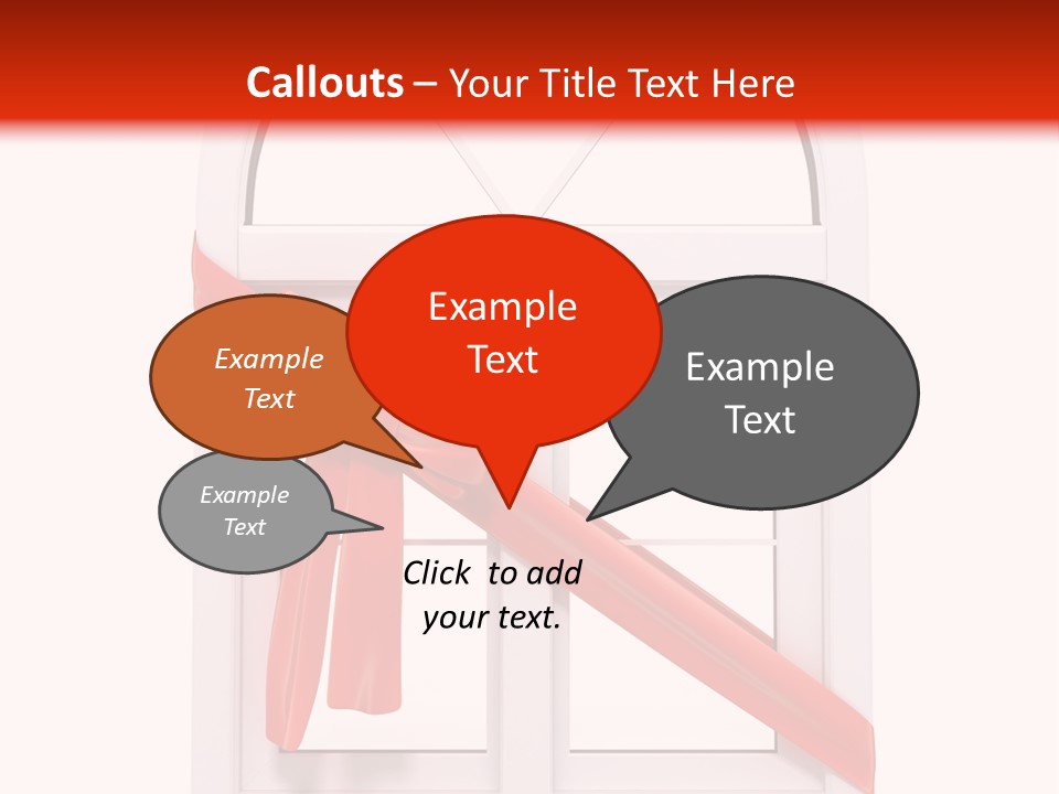 Knot Two Red PowerPoint Template