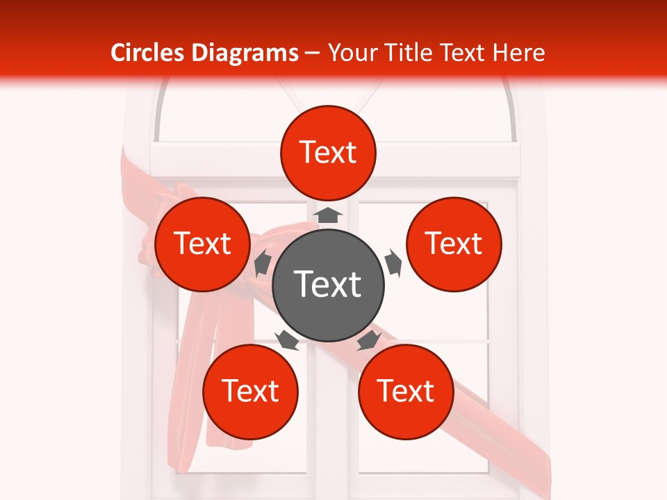 Knot Two Red PowerPoint Template