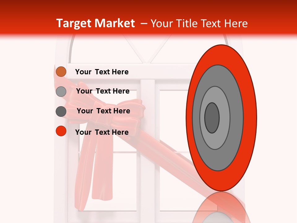 Knot Two Red PowerPoint Template
